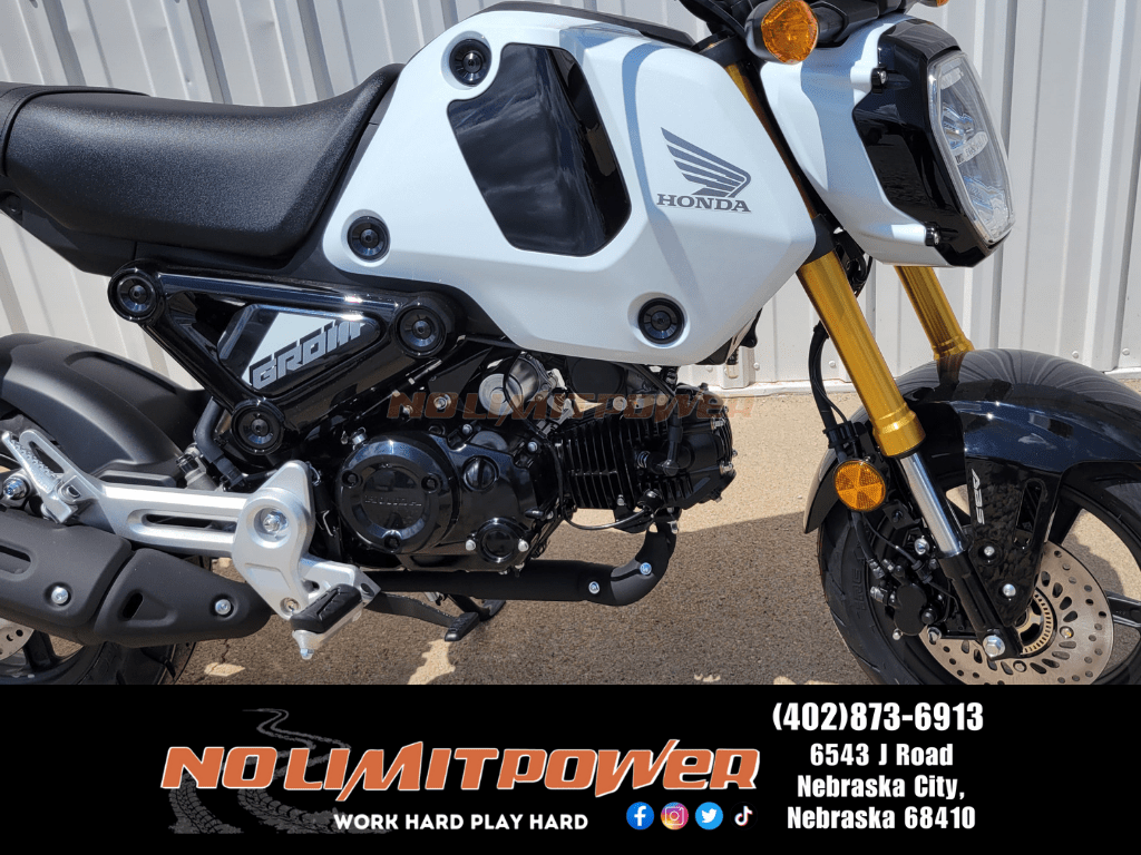 2024 Honda Grom ABS Pearl White No Limit Power Inc 68410